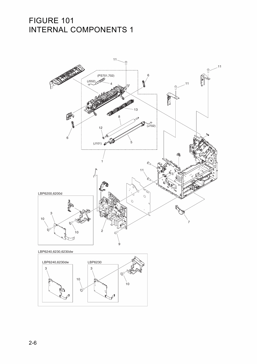 Canon imageCLASS LBP-6200 6230 6240 Parts Catalog Manual-6